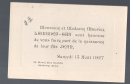 Montrouge (92) Faire Part De Naissance  1927 Jean Lambrey-Gay   .(PPP47189) - Geboorte & Doop