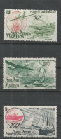 SAINT PIERRE ET MIQUELON - AIRCRAFT AND SHIPS - Yv #A18 TO Yv #A20 - (**/MNH) - 1947 - Ongebruikt