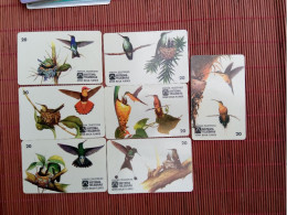 Birds 7 Phonecards Brazil  Used Rare - Brasil