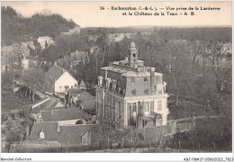 ABJP8-37-0724 - ROCHECORBON - Vue Prise De La Lanterne Et Le Chateau De La Tour - Rochecorbon