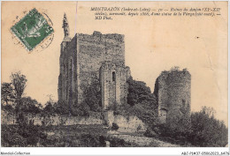 ABJP1-37-0053 - MONTBAZON - Ruines Du Donjon - Surmonté - Depuis 1866 - D'une Statue De La Vierge - Montbazon