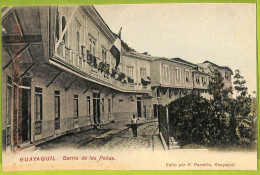 Af2380 - ECUADOR - Vintage Postcard -  Guayaquil - Barrio De Las Penas - Ecuador