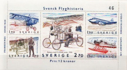 Sweden MNH Minisheet - Airplanes