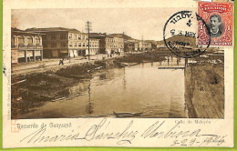 Af2381 - ECUADOR - Vintage Postcard -  Guayaquil - Calle De Malecon - 1905 - Equateur