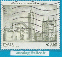 USATI ITALIA 2007 - Ref.1038A "BASILICA DI PARMA" 1 Val. - - 2001-10: Usati