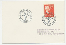 Cover / Postmark Sweden 1962 Selma Lagerlöf - Nils Holgersson  - Contes, Fables & Légendes