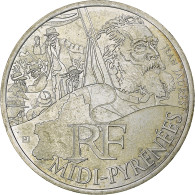 France, 10 Euro, Midi-Pyrénées, 2012, Monnaie De Paris, Argent, TTB+, KM:1887 - France