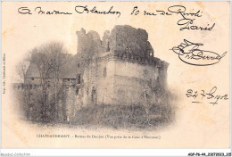 ADPP6-44-0528 - CHATEAUBRIANT - Ruines Du Donjon - Vue Prise De La Cour D'honneur - Châteaubriant