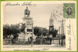 Af2382 - ECUADOR - Vintage Postcard -  Guayaquil -  1905 - Ecuador