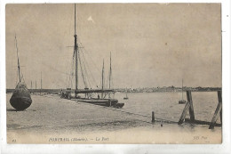 Fouesnant (29) : MP D'un Bateau à Voile 1 Mât Amarré Dans Le Port De Beg-Meil  En 1910 (animé) PF. - Fouesnant