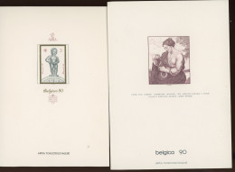 Belgica 1990.  Offert Par La Poste Tchèque Manneke -Pis Et Rubens. TRES JOLI ZEER MOOI - Commemorative Documents