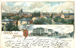 Gruß Aus Hanau Am Main - Litho - Hanau