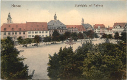 Hanau Am Main - Marktplatz Mit Rathaus - Hanau
