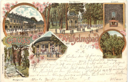 Gruss Aus Hanau Am Main - Wilhelmsbad - Litho - Hanau