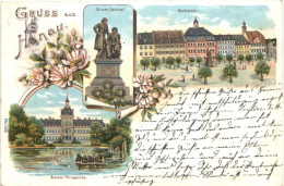 Gruß Aus Hanau Am Main - Litho - Hanau