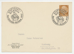 Card / Postmark Deutsches Reich / Germany 1937 Motor Race Stuttgart - Motorfietsen