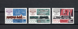 USSR Russia 1965 Space, Postal History Set Of 3 MNH - Russie & URSS