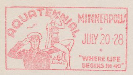 Meter Cut USA 1940 Minneapolis Aquatennial 1940 - 1st Year - Altri & Non Classificati