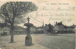 77 - Melun - Place Saint Jean - Voyagée En 1918 - CPA - Voir Scans Recto-Verso - Melun