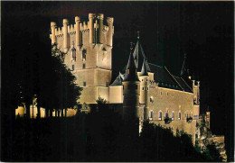 Espagne - Espana - Castilla Y Leon - Segovia - Alcazar - Fachada Principal - Château - Vue De Nuit - CPM - Carte Neuve - - Segovia