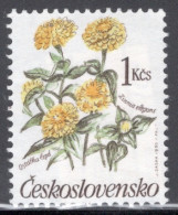 Czechoslovakia 1990 Single Stamp For Flowers In Fine Used - Gebruikt