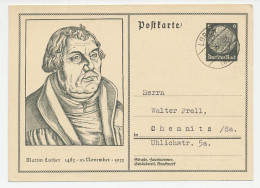 Postal Stationery Deutsches Reich / Germany 1933 Martin Luther - Hermann Sieger - Andere & Zonder Classificatie