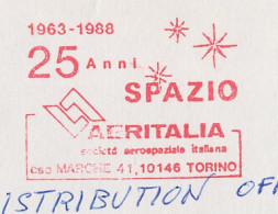 Meter Cover Italy 1988 Aeritalia - Aerospace Engineering Corporation - Astronomia