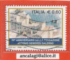 USATI ITALIA 2007 - Ref.1040 "ANTONIO GENOVESI, SALERNO" 1 Val.- - 2001-10: Usados