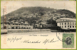Af2385 - ECUADOR - Vintage Postcard -  Guayaquil - Las Penas -   1905 - Equateur