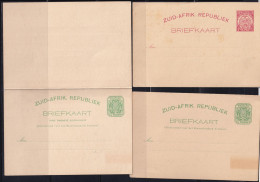 South Africa 1900 3 Mint Postal Stationary Cards (1 With Reply) 16093 - Other & Unclassified