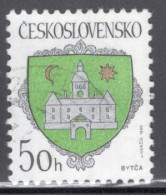 Czechoslovakia 1990 Single Stamp For Arms Of Czech Towns In Fine Used - Oblitérés