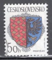 Czechoslovakia 1990 Single Stamp For Arms Of Czech Towns In Fine Used - Usados