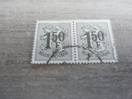 Belgique - Lion - 1f.50 - Gris - Double Oblitérés - Année 1950 - - Used Stamps