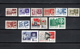 USSR Russia 1966 Space, Definitives Technology Set Of 12 MNH - Russia & URSS