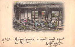 26764 " TEA HOUSE GIRL'S " ANIMATED-VERA FOTO-CART.SPED.1899 - Cina