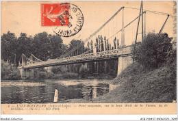 ACBP11-37-0956 - L'ILE-BOUCHARD - Pont Suspendu Sur Le Bras Droit De La Vienne - Vu De Saint-gilles - L'Île-Bouchard
