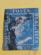 1859,  Scott # 16, Sicilia, CV 130€, Oblit - Sicilië