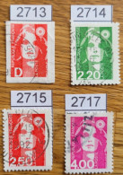 France Timbre Oblitérés  N° 2772 à 2775 - Marianne Du Bicentenaire - Année 1991 - Used Stamps