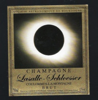 Etiquette Champagne Brut éclipse 11 Aout 1999   Lasalle Schloesser  Coulommes La Montagne  Marne 51 - Champagne