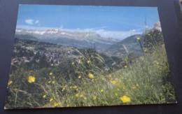 Saint-Gervais-les-Bains - Vue D'ensemble Avec Les Chaînes Des Aravis Et Du Reposoir Comme Toile De Fond - Saint-Gervais-les-Bains