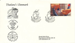 Thailand Denmark Cover Stamp Exhibition Thailand In Denmark 25-10-1980 Red Cross Stamp - Rotes Kreuz