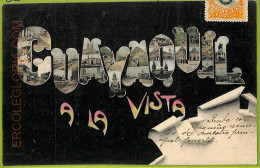 Af2392 - ECUADOR - Vintage Postcard -  Guayaquil - 1907 - Ecuador