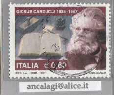 USATI ITALIA 2007 - Ref.1043 "GIOSUE' CARDUCCI" 1 Val.- - 2001-10: Used