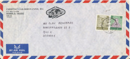 Thailand Air Mail Cover Sent To Denmark - Thailand