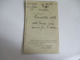 REPIQUAGE BRUNO LORAS  LYON GRAINES  ENTIER POSTAL REPIQUE - Cartoline Postali Ristampe (ante 1955)