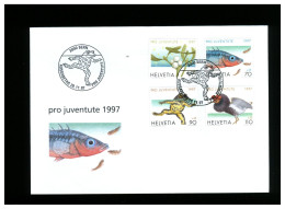 SVIZZERA - HELVETIA - FDC 1997  Rana Frog - FDC