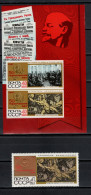 USSR Russia 1967 Space, October Revolution 50th Anniversary Stamp + S/s MNH - Russia & USSR