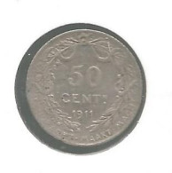 ALBERT I * 50 Cent 1911 Vlaams * Prachtig * Nr 12788 - 1 Franco