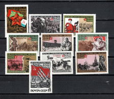 USSR Russia 1968 Space, Sovjet Army Set Of 10 MNH - Rusia & URSS