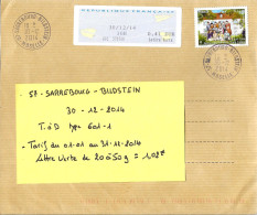 M120 - LETTRE DE SARREBOURG BILDSTEIN DU 30/12/14 - Storia Postale